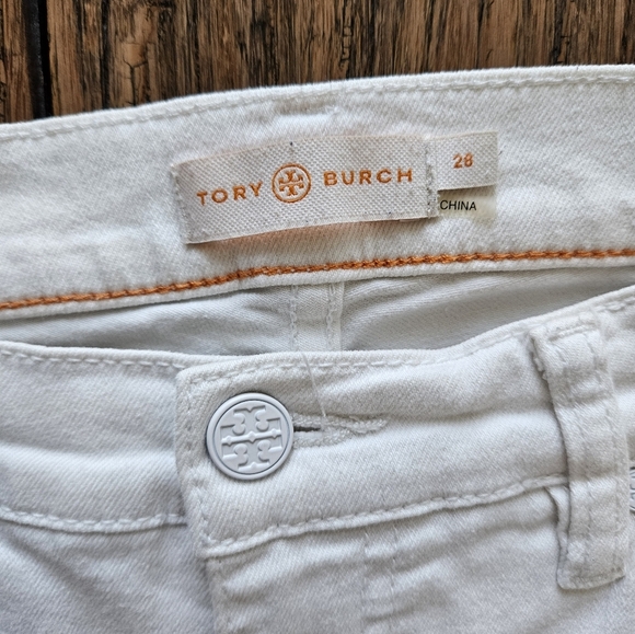 Tory Burch White skinny Jean Size 28 - Picture 2 of 6